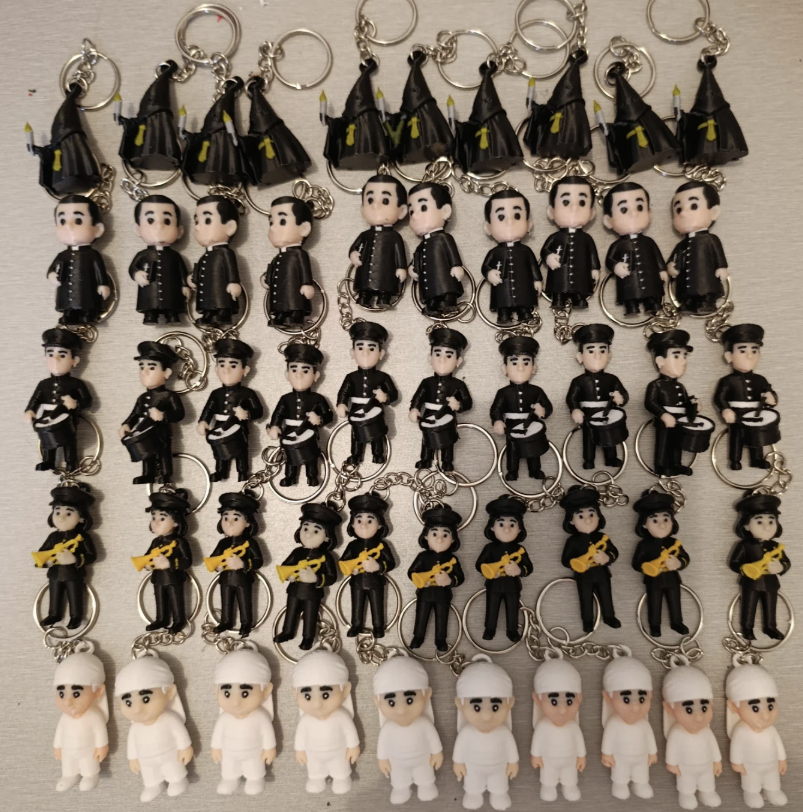 Llaveros cofrades 3D